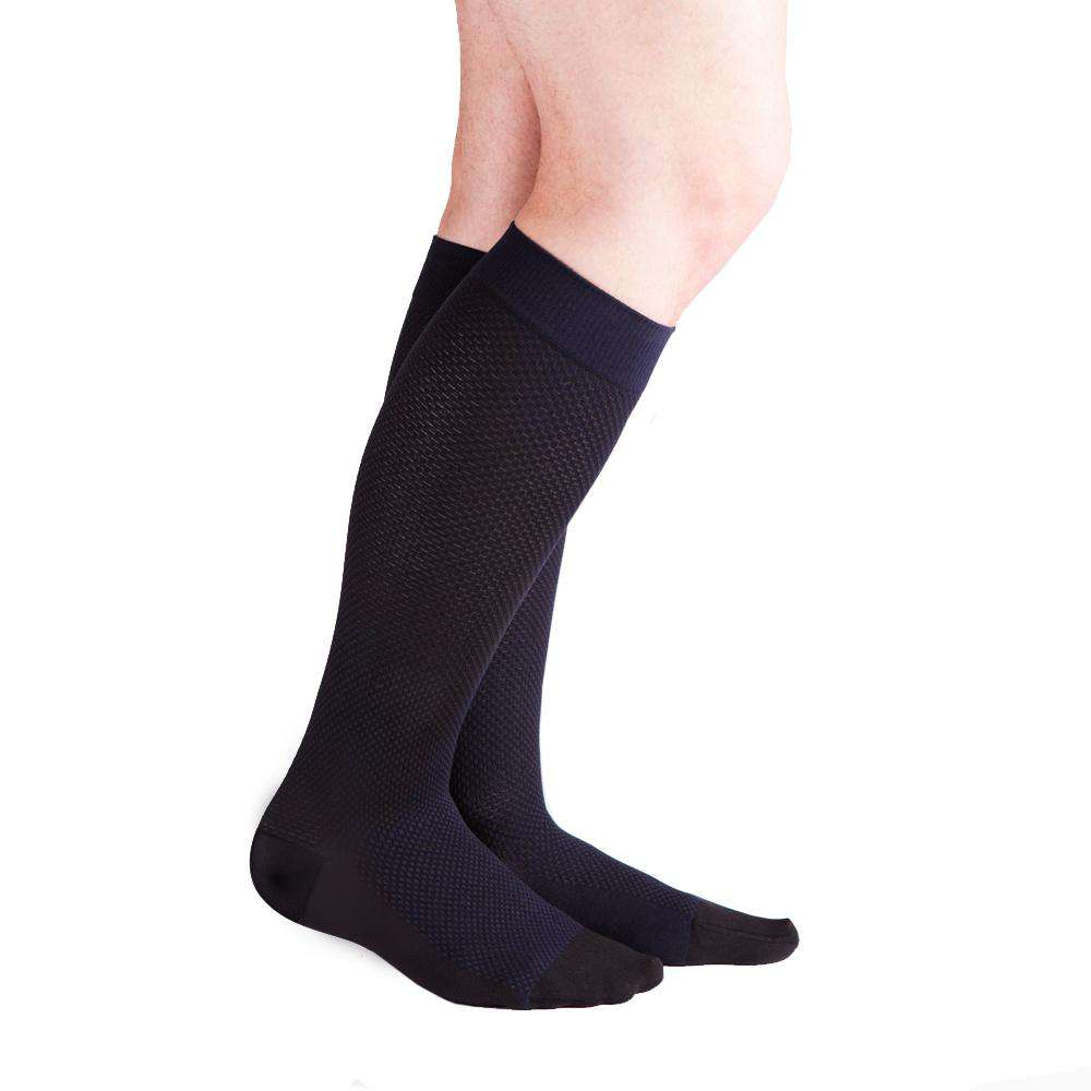 VenaCouture Men's Carbon Centric Compression Socks, Midnight Navy