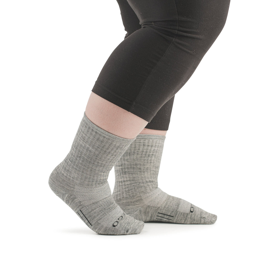 Stego StrideTec+ Merino Wool Ultra Light Crew Socks, Grey