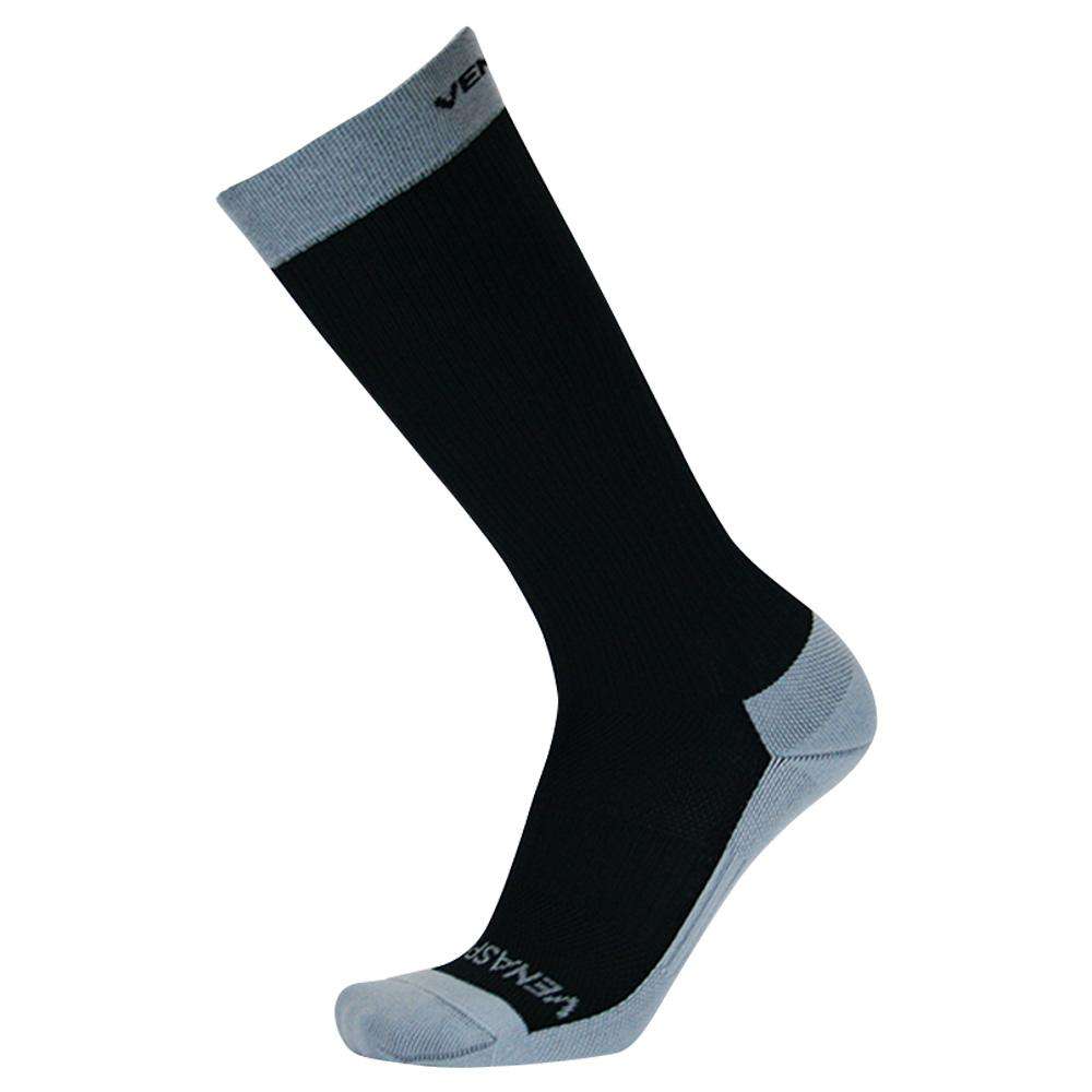 VenaSport Classic Sport 15-20 mmHg Recovery Compression Socks, Black