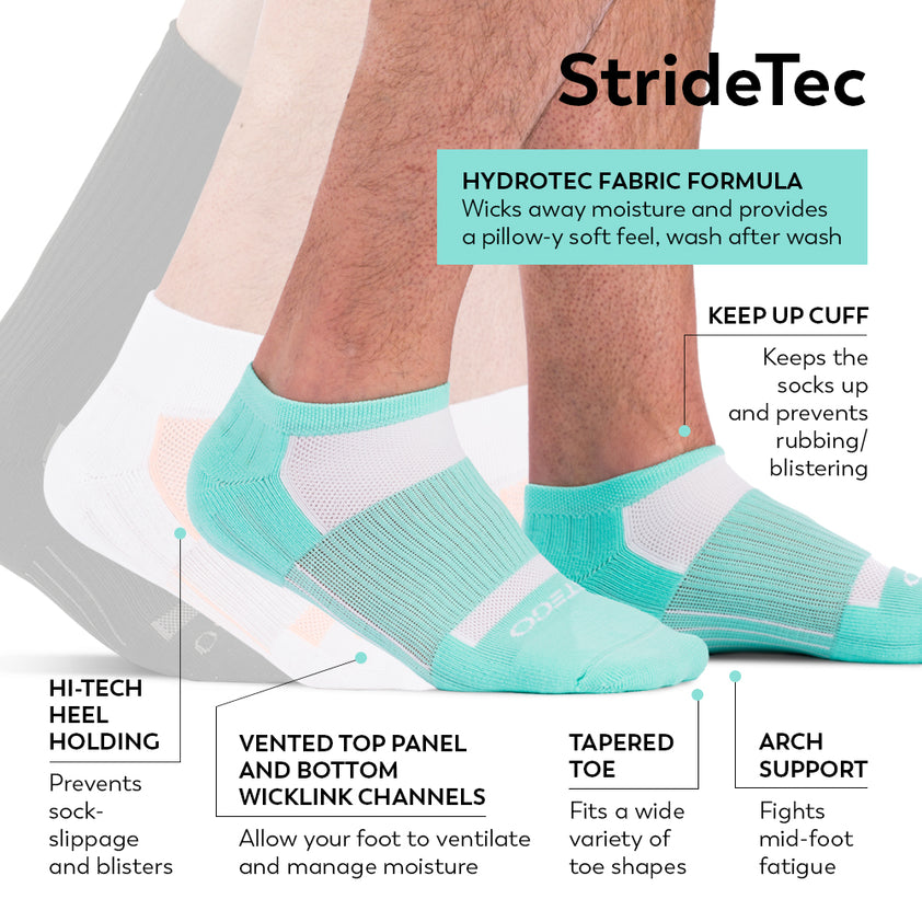 Stego StrideTec Ultra Light No Show Socks – Socks Addict